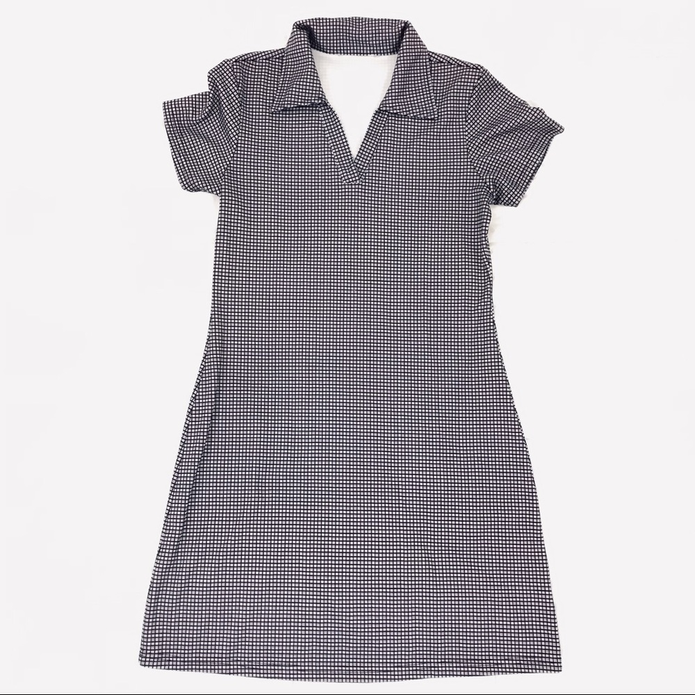 Collared Pattern Dress Size M - Picture 2 of 5